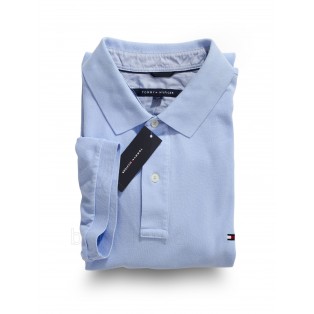 TOMMY HILFIGER KOSZULKA POLO NIEBIESKA 
